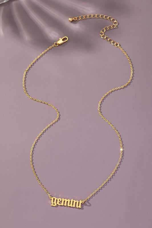 Zodiac Sign Pendant Necklace | Laser cut jewelry LA3accessories Virgo one size 
