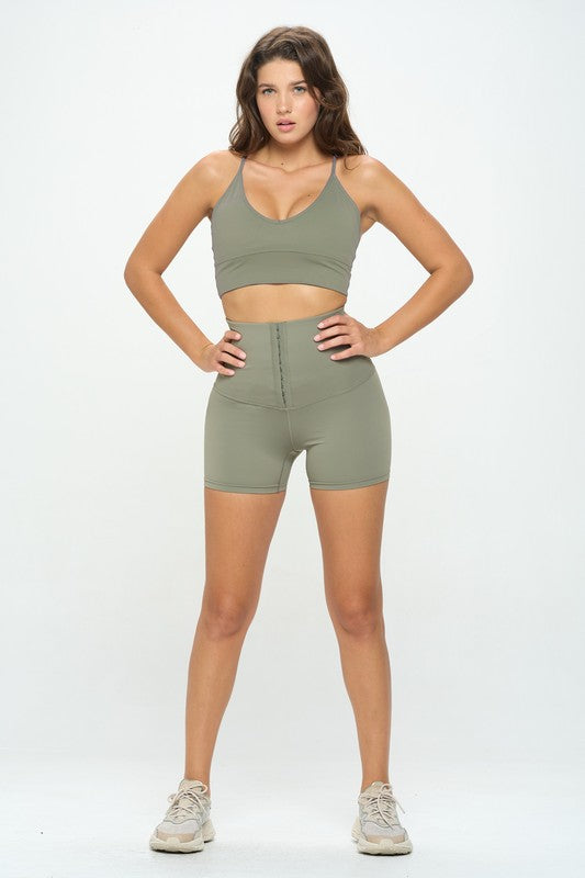 Corset Body Shaper | Buttery Soft Shorts Clothing OTOS Active Olive S 