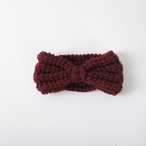 Knitted Bow Winter | Headband hair accessory Bella Chic BGBG/BURGUNDY Os 