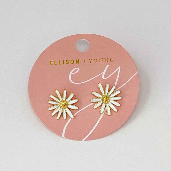 Sweet Daisy | Earrings jewelry Ellison and Young   