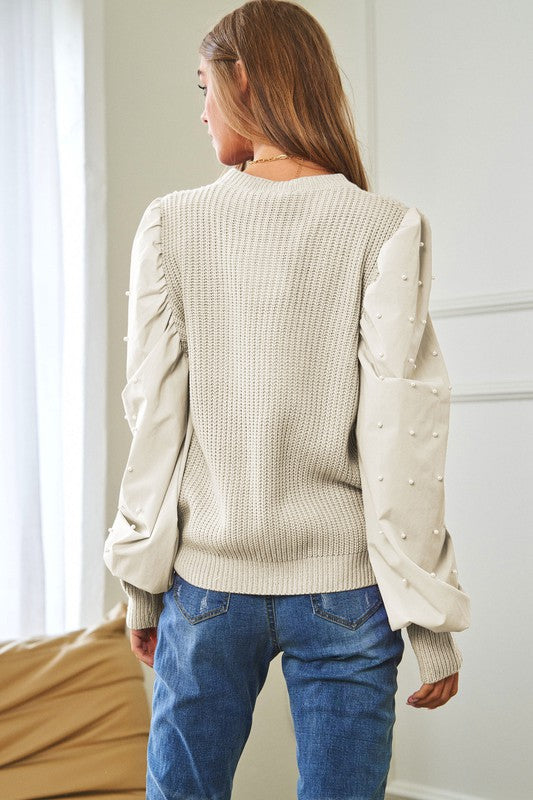 Pearl Sleeve | Sweater Clothing Davi & Dani   