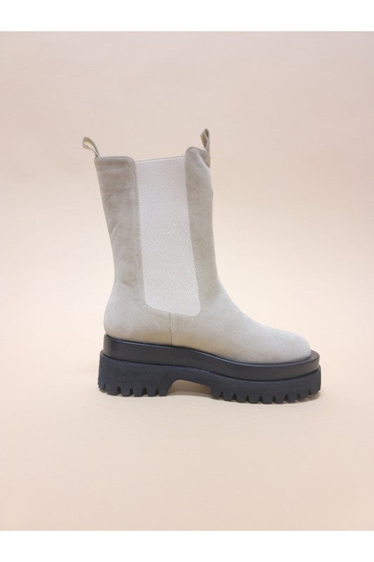 Combat | Boot boots Let's See Style LIGHT OATMEAL SUEDE 6 