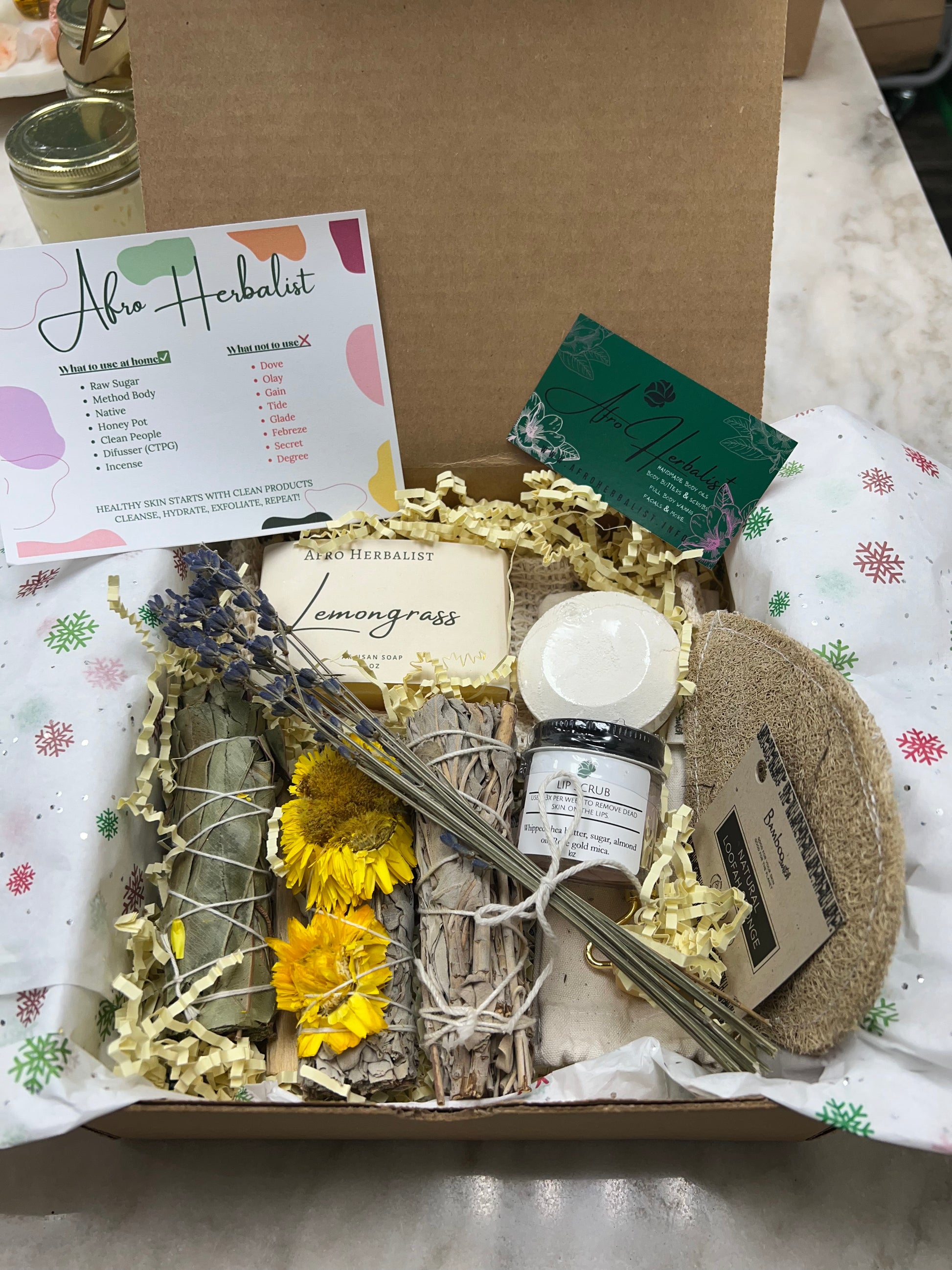 Holiday Gift Box | A. Herbalist Space | 2023 Health & Beauty AFRO HERBALIST   
