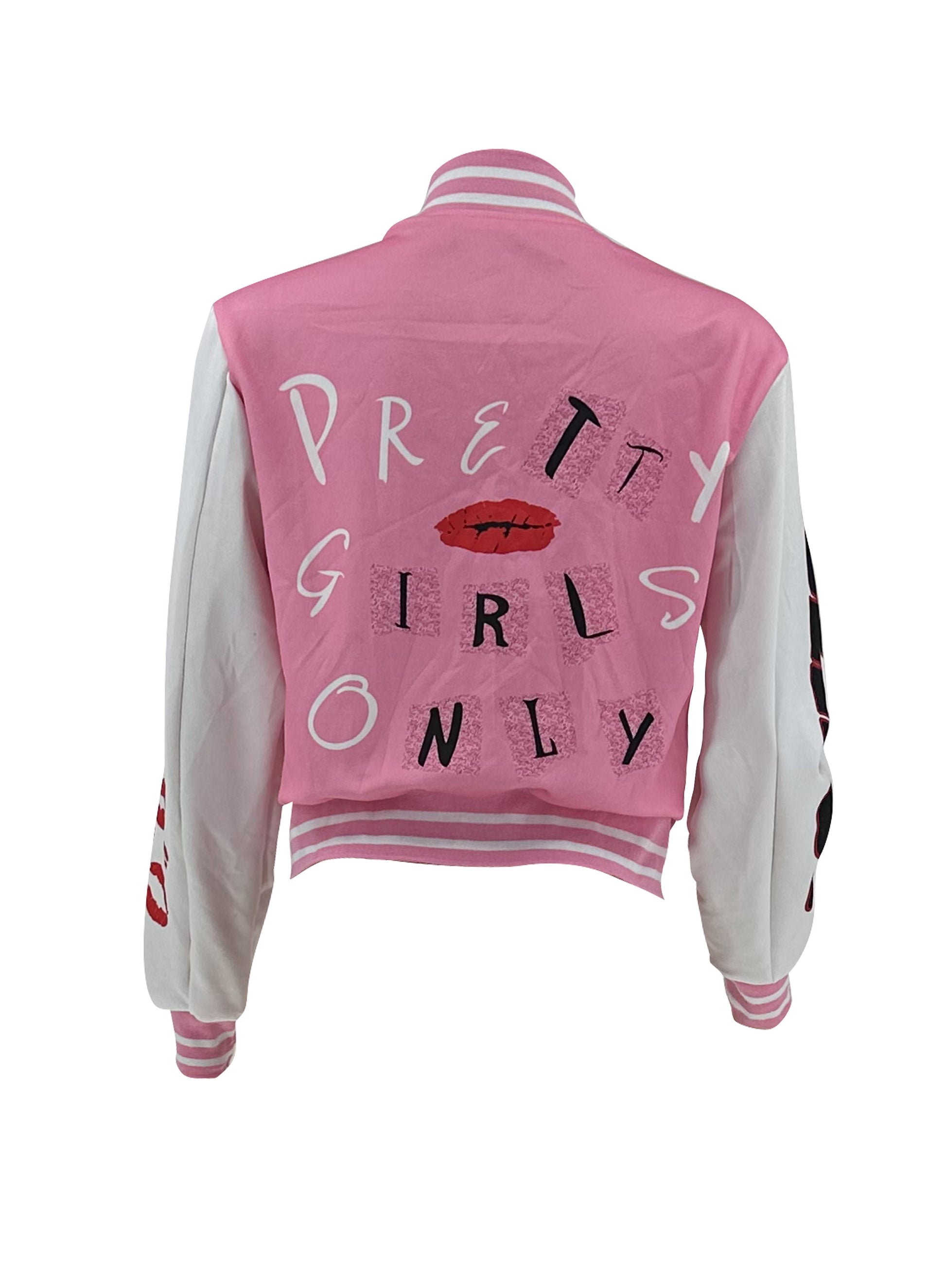 Wear Pink On Wednesday | Varsity Jacket jacket AFRO HERBALIST   