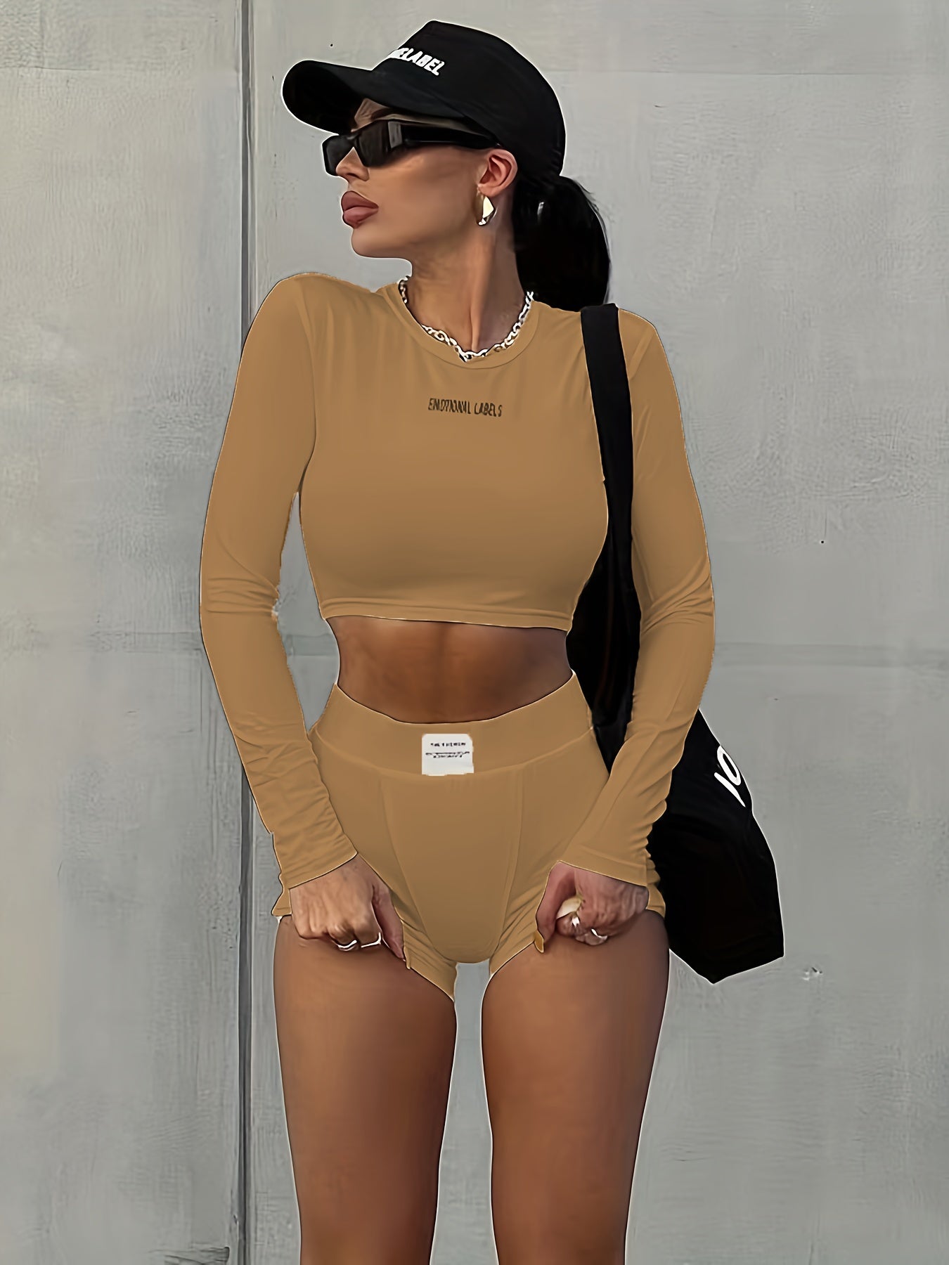 2-piece | Long Sleeve Cropped  Set  AFRO HERBALIST   