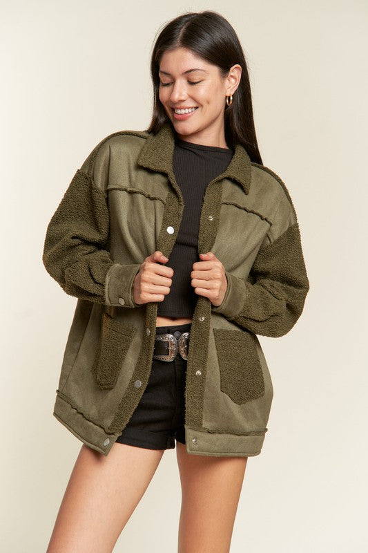 Faux Fur 3.0 | Jacket jacket Jade By Jane OLIVE S 