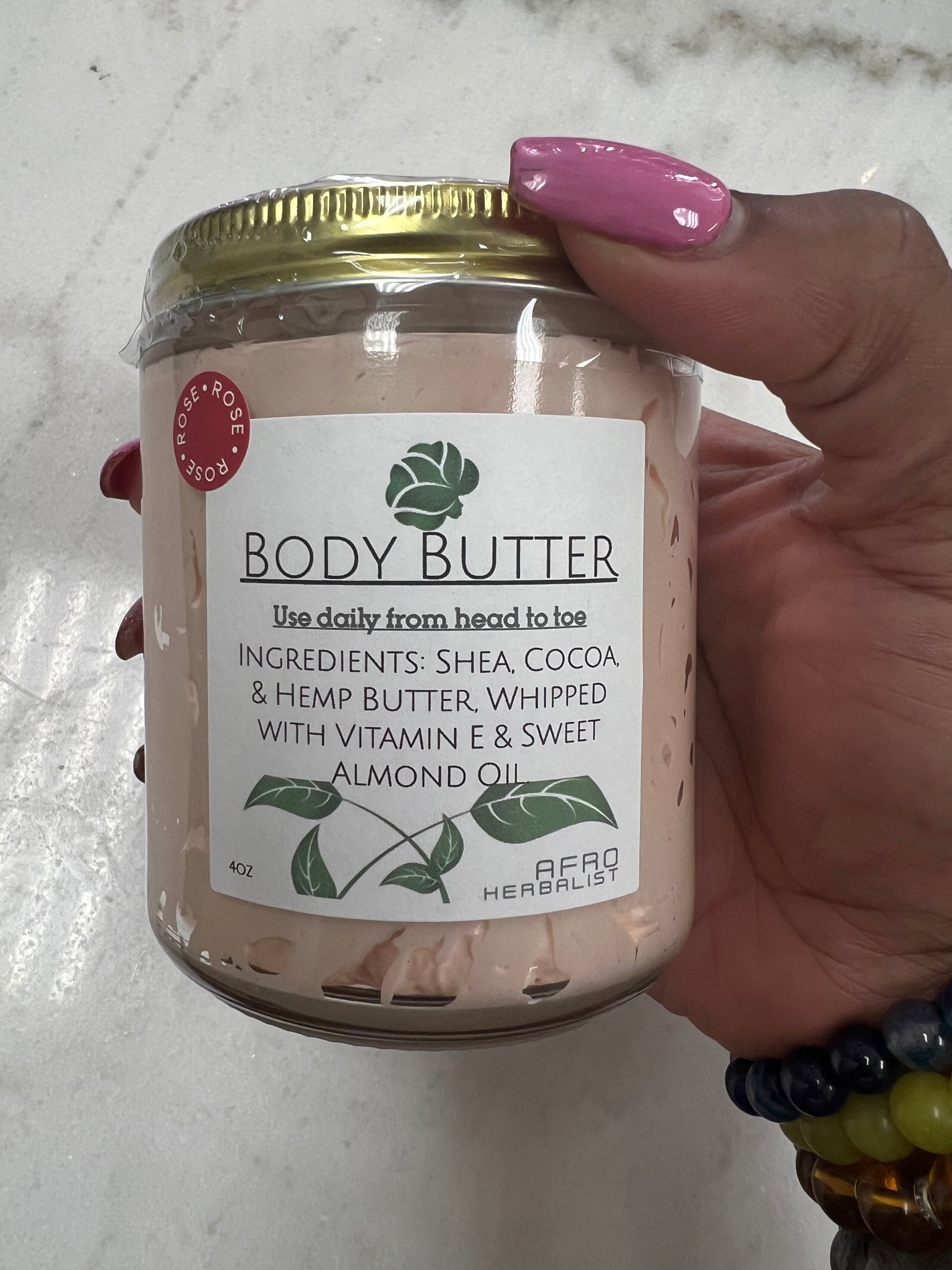 Whipped Body BUTTER |🌹Rose Clay | (PMS) Health & Beauty AHerbalist space 8oz  