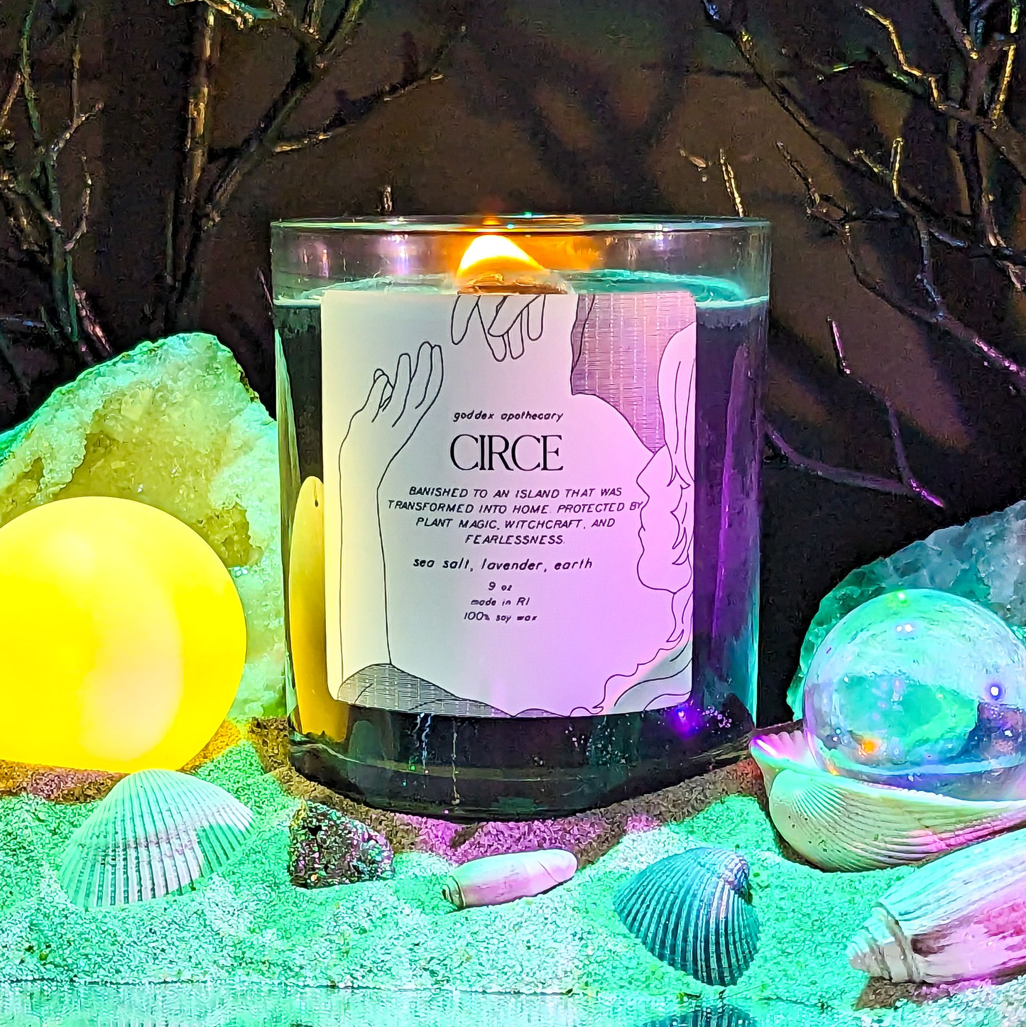 Circe | Sea Salt & Lavender | Candle home decor Goddex   