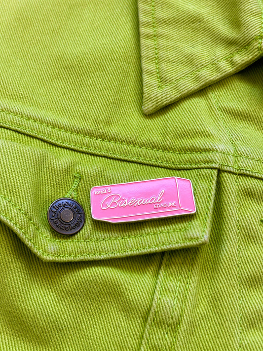 Bisexual Eraser | Enamel Pin pin The Peach Fuzz   