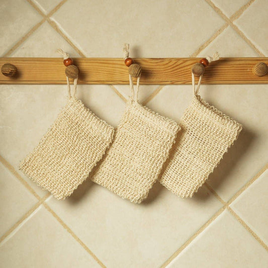 Sisal Soap Saver  | Stocking Stuffer Health & Beauty Bamboo Switch   